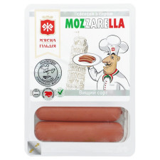 Сосиски Мясная гильдия Mozzarella с сыром в/с 285г mini slide 1