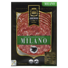 Ковбаса Gremio de la carne Мілано напівкопчена нарізана в/г 100г mini slide 1