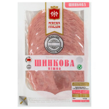 Ковбаса М'ясна Гільдія Шинкова ніжна варена 100г mini slide 1