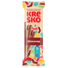 Трубочки хрусткі АВК Kresko шоколад 40г mini slide 1