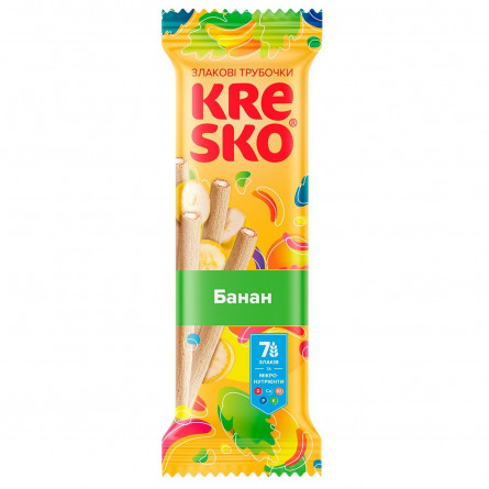 Трубочки хрусткі АВК Kresko банан 40г slide 1