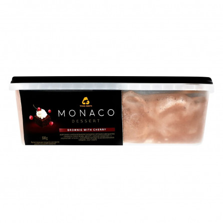 Морозиво Три Ведмеді Monaco Брауні з вишнею 500г