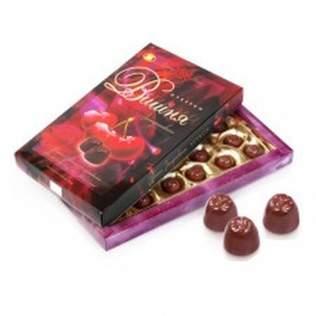 Цукерки Бісквіт-Шоколад Вишня заспиртована в шоколаді 285г