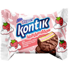 Печенье Konti Super Kontik с нач маршм вкус клубн 30г mini slide 1