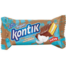 Тістечко бісквіт Конті Super Kontik зі смаком кокоса 50г mini slide 1