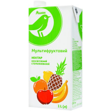 Нектар Ашан мультифруктовий неосвітлений 1л mini slide 1
