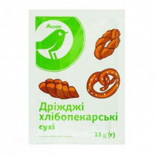 Дріжджі Ашан хлібопекарські сухі 11г mini slide 1
