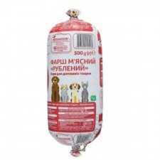 Фарш Ашан м'ясний рублений для домашніх тварин 500г mini slide 1