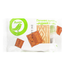 Печенье Ашан сахарное родной край 45г mini slide 1