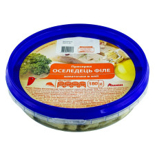 Пресерви Ашан Оселедець філе шматочки в олії 180г mini slide 1
