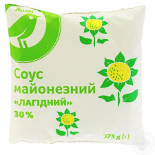 Соус майонезный Ашан Ласковый 30% 375г mini slide 1