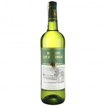 Вино Baron de Perissac Vin Blanc Sec біле сухе 11% 0,75л