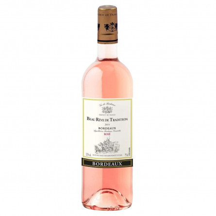 Вино Beau Reve de Tradition Rose Bordeaux розовое сухое 12,5% 0,75л