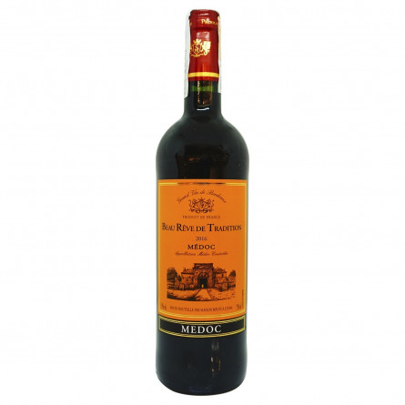 Вино Beau Reve de Tradition Medoc червоне сухе 12% 0,75л