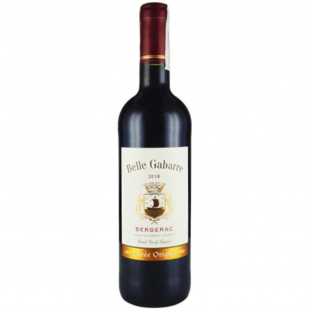 Вино Belle Gabare Bergerac красное сухое 13,5% 0,75л