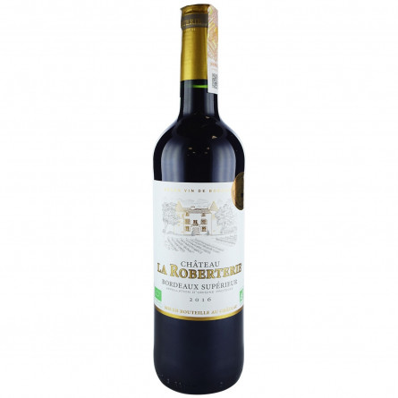 Вино Chateau La Roberterie Bordeaux Superieur красное сухое 0,75л