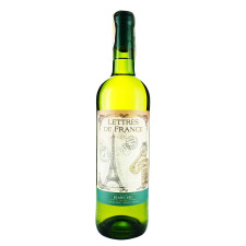 Вино Lettres de France Blanc Sec біле сухе 11% 0,75л mini slide 1