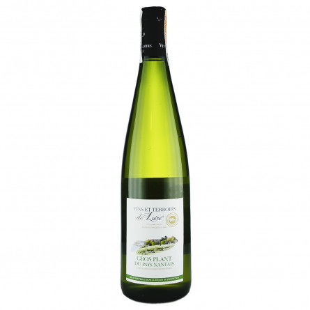 Вино Vins et Terroirs de Loire Gros Plant du Pays Nantais белое сухое 11%0,75л slide 1