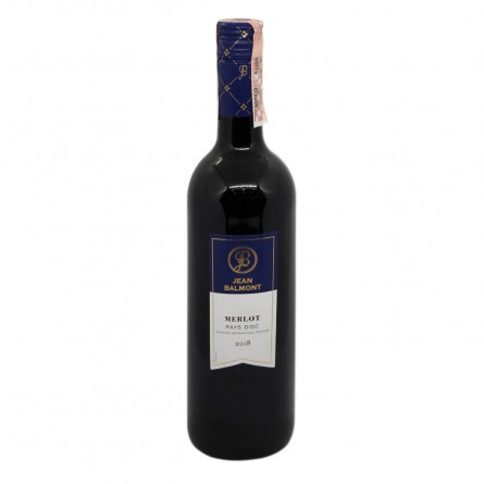 Вино Jean Balmont Merlot 2015 червоне сухе 13% 0,75л