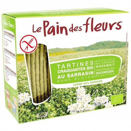Хлібці Le Pain des fleurs гречані органічні безглютенові 150г slide 1