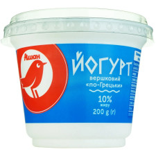 Йогурт Ашан сливочный по-гречески 10% 200г mini slide 1
