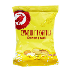 Суміш пікантна Ашан смажена з сіллю 100г mini slide 1