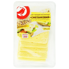 Сир Ашан Сметанковий нарізаний 50% 150г mini slide 1