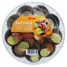 Равлики Ашан фаршировані асорті заморожені 12шт 130г mini slide 1