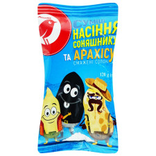 Суміш Ашан Насіння соняшнику та арахісу 120г mini slide 1