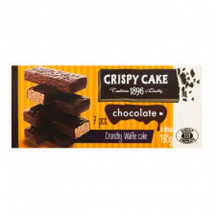 Торт Бісквіт Шоколад Crispy Cake вафельний шоколадний 195г