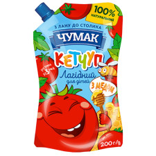 Кетчуп Чумак Лагідний з медом для дітей 200г mini slide 1