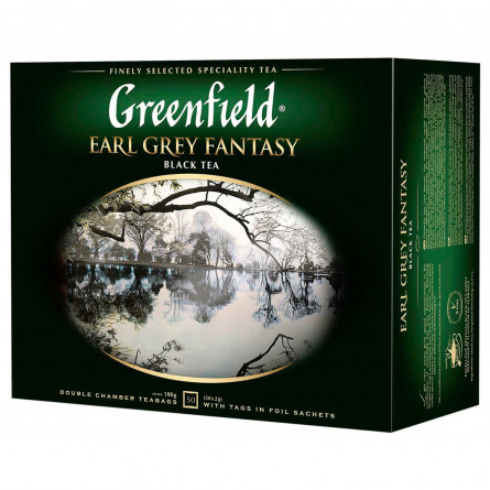 Чай черный Greenfield Earl Grey Fantasy в пакетиках 50шт х 2г