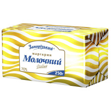 Маргарин Запорожский Молочный особый 70% 250г mini slide 1