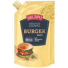 Соус майонезний Щедро Burger Mayo 30% 190г mini slide 1