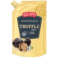 Соус майонезний Щедро Truffle Mayo 60% 190г mini slide 1