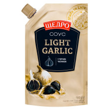 Соус Щедро Light Garlic білий 180г mini slide 1