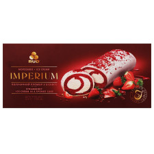 Морозиво Рудь Imperium полуничний пломбір у бісквіті 520г mini slide 1