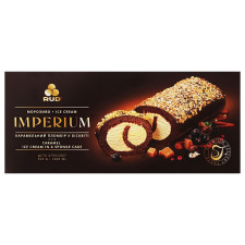 Морозиво Рудь Imperium карамельний пломбір у бісквіті 520г mini slide 1