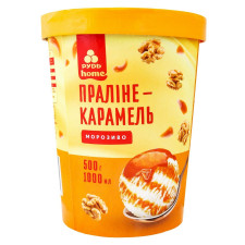 Морозиво Рудь праліне-карамель 500г mini slide 1