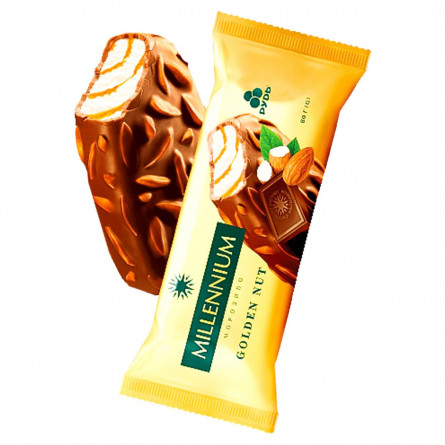 Мороженое Рудь Millennium Golden Nut эскимо 80г