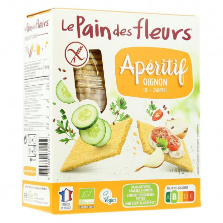 Хлебцы Le Pain des Fleurs с луком органические безглютеновые 150г