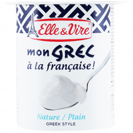 Десерт Elle&amp;Vire Грецький Оригінальний молочний 8,5% 125г