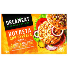 Котлета Dreameat для бургера растительная нежная 240г mini slide 1