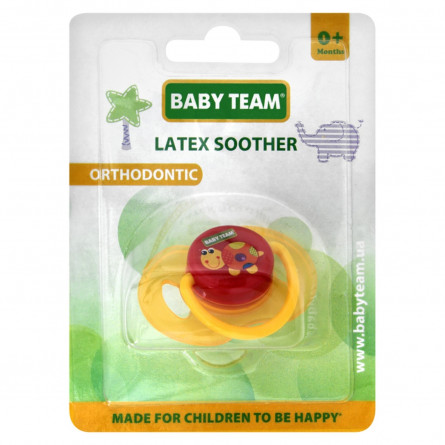 Пустушка Baby Team латексна ортодонтична 3200 slide 1
