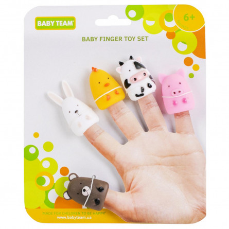 Набор игрушек на пальцы Baby Team Веселая детвора slide 1