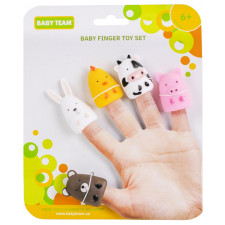 Набор игрушек на пальцы Baby Team Веселая детвора mini slide 1