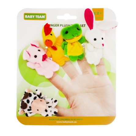 Набор игрушек Baby Team Веселые Пушистики на пальце slide 1