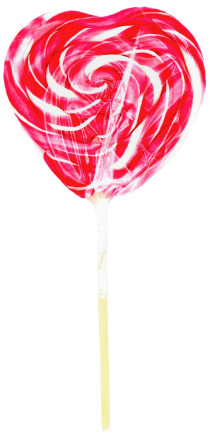 Льодяники на паличці Roks Серце з фруктово-ягідними смаками 100г slide 1