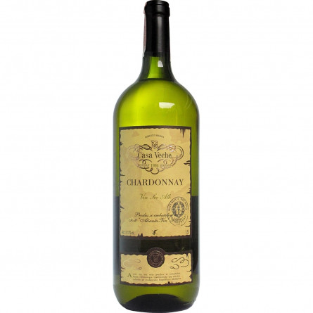 Вино Casa Veche Shardonnay Magnum белое сухое 11-13% 1,5л slide 1