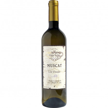 Вино Casa Veche Muscat белое полусухое 10-12% 0,75л
